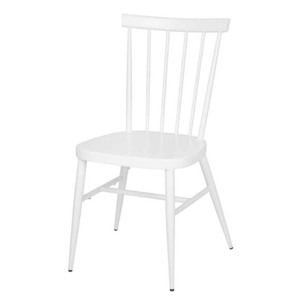 Bolero Windsor Aluminium White Chairs White (Pack of 4) - Image 2