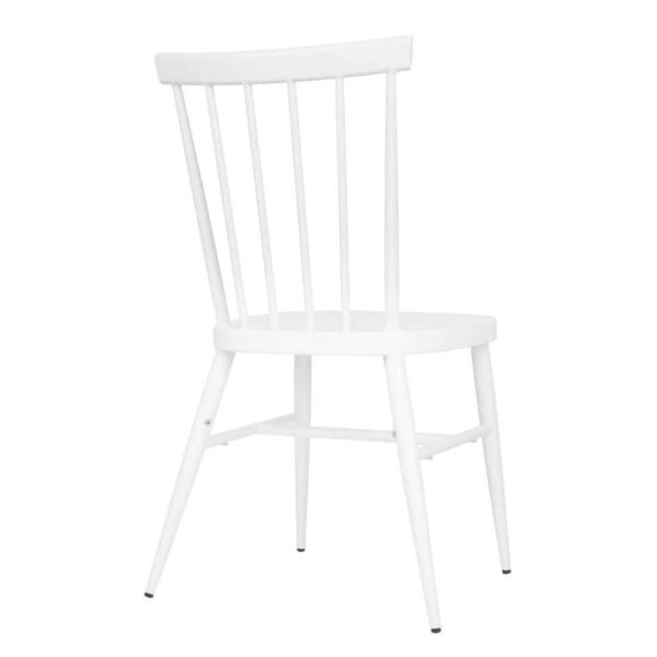 Bolero Windsor Aluminium White Chairs White (Pack of 4) - Image 4