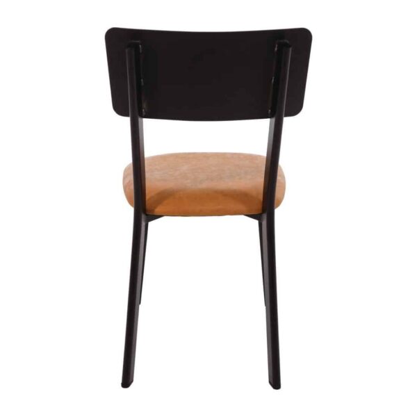 Bolero Metal & PU Side Chair Vintage Camel (Pack 4) - Image 5