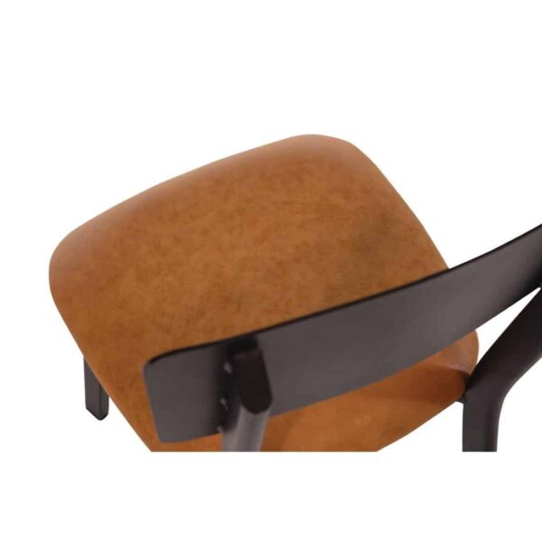 Bolero Metal & PU Side Chair Vintage Camel (Pack 4) - Image 7