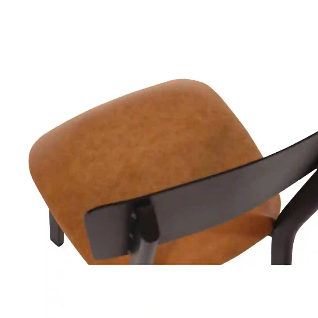 Bolero Metal & PU Side Chair Vintage Camel (Pack 4) - Image 6