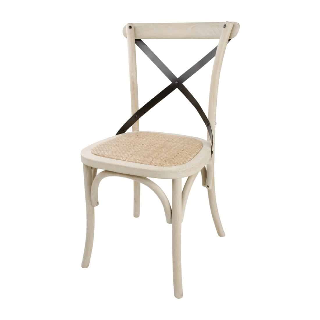 Bolero Bentwood Chairs with Metal Cross Backrest (Pack of 2) - Image 3