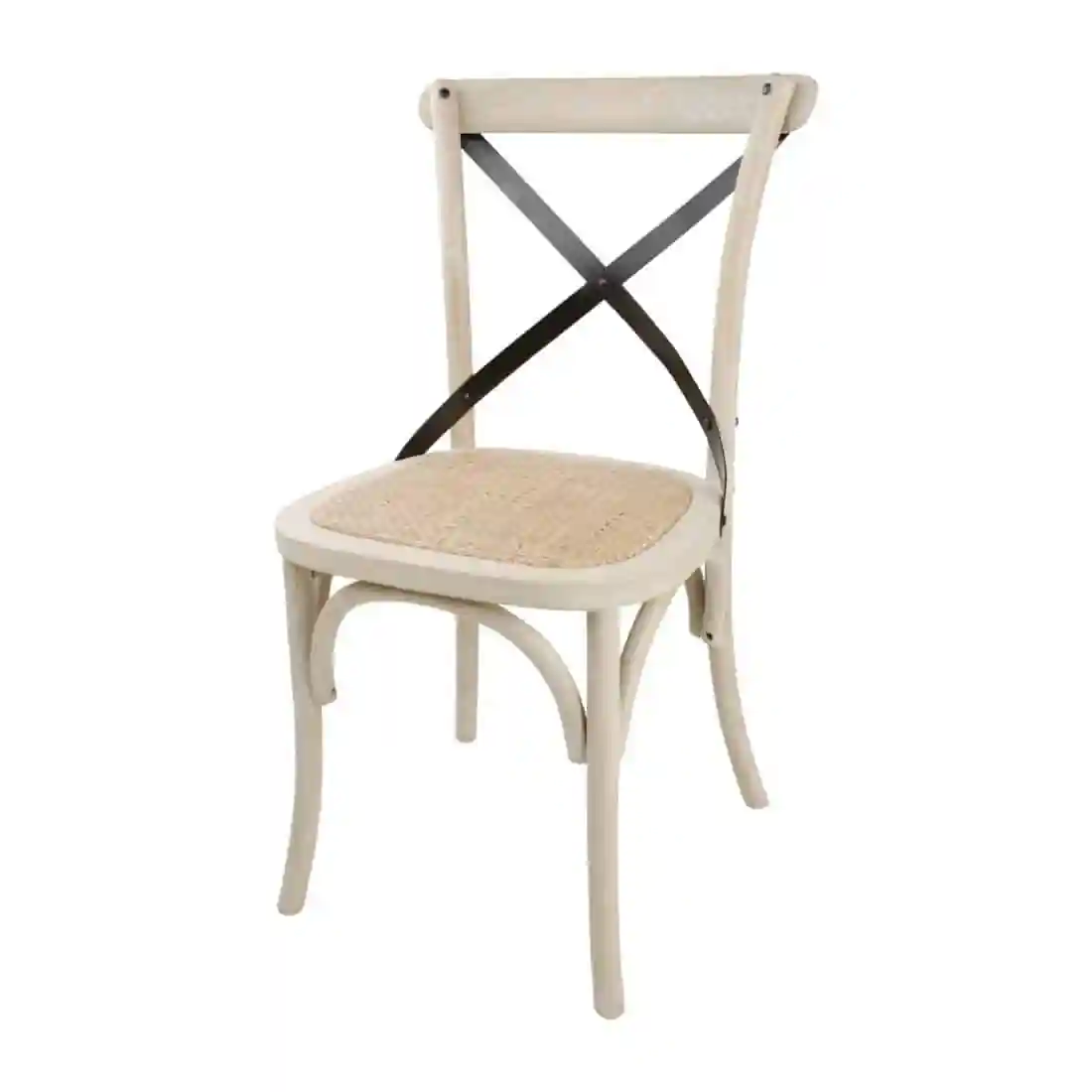 Bolero Bentwood Chairs with Metal Cross Backrest (Pack of 2) - Image 2