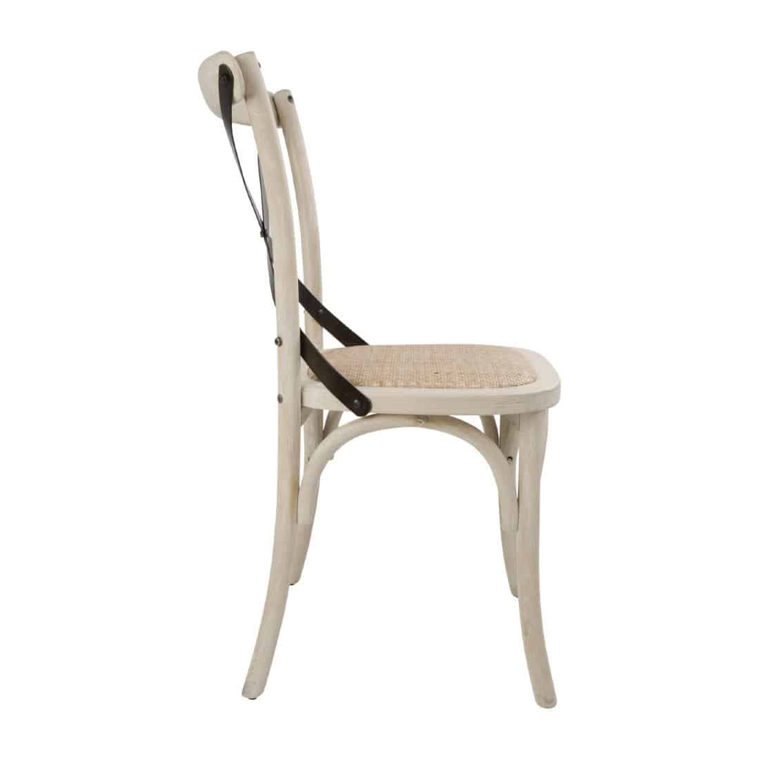 Bolero Bentwood Chairs with Metal Cross Backrest (Pack of 2) - Image 4