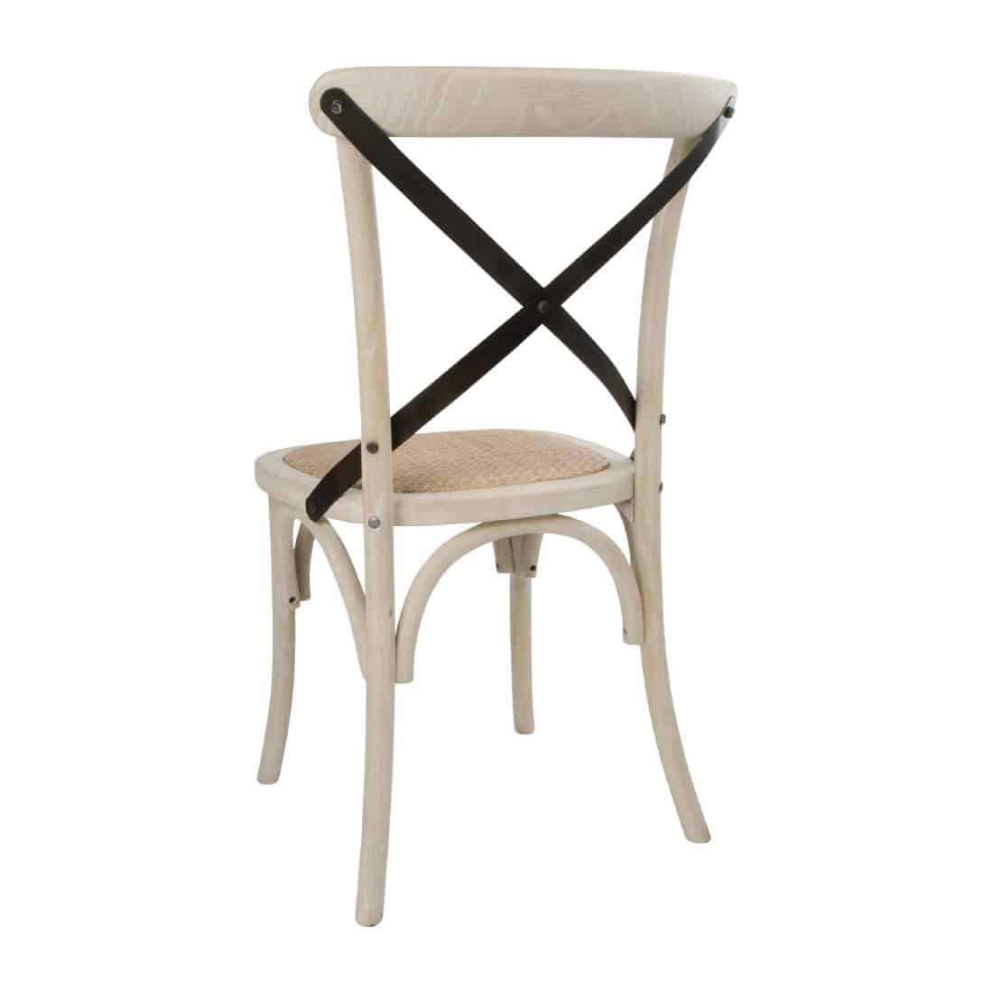 Bolero Bentwood Chairs with Metal Cross Backrest (Pack of 2) - Image 5