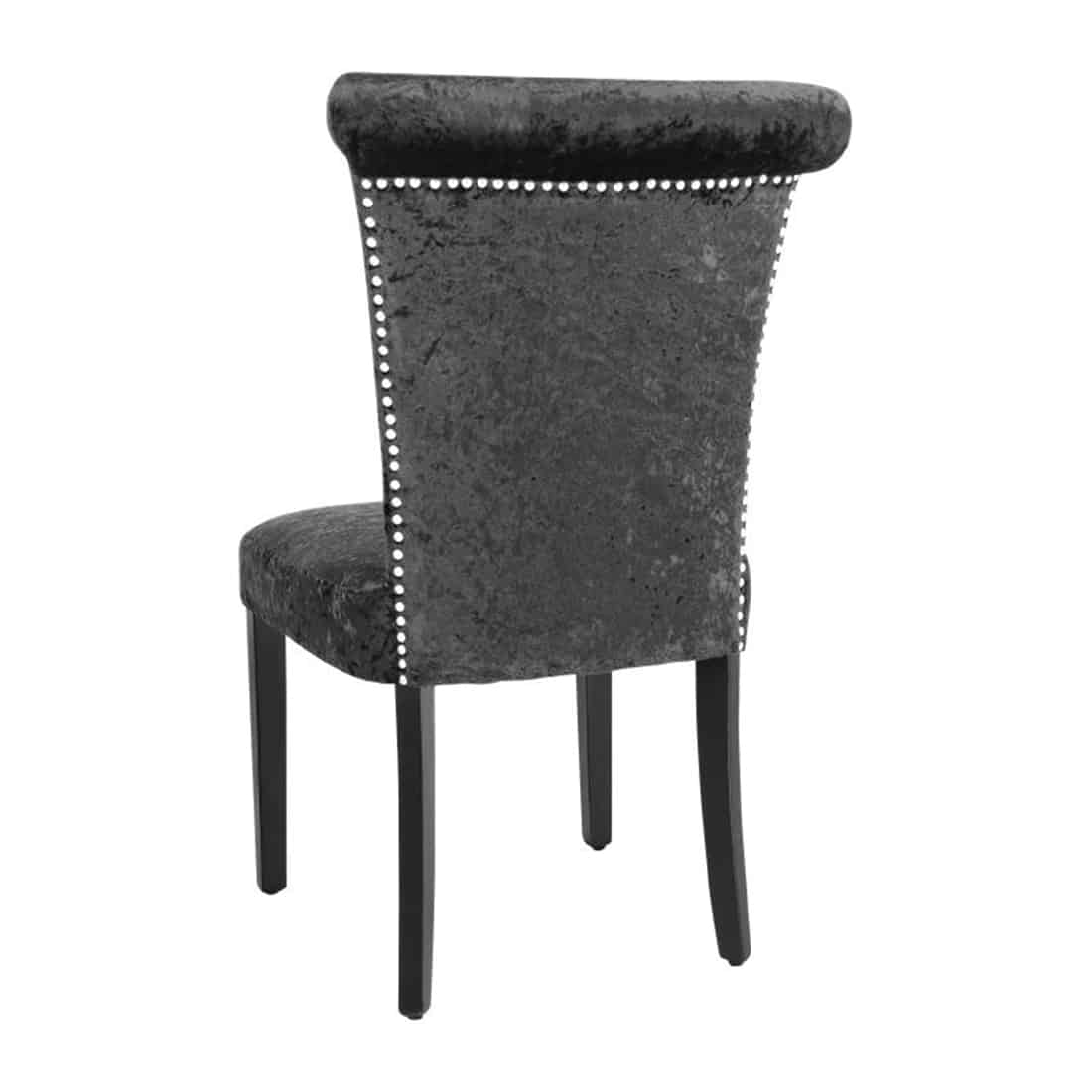 Bolero Black Crushed Velvet Dining Chair (Pack of 2) - Image 6