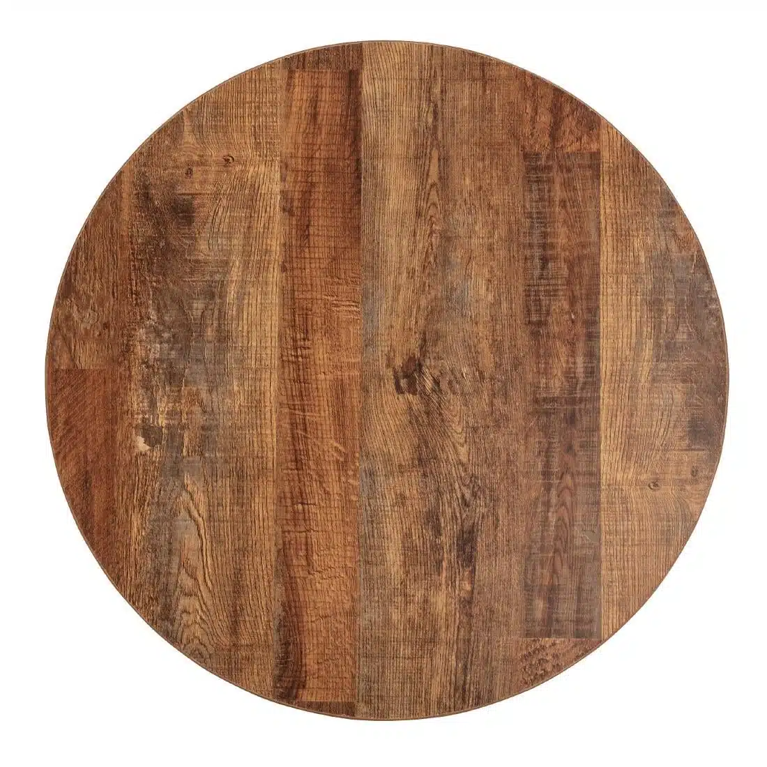 Bolero Pre-Drilled Round Table Top Urban Dark 600mm - Image 1