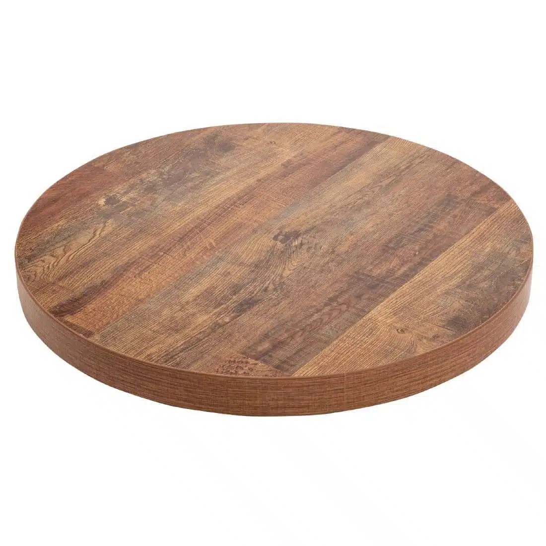 Bolero Pre-Drilled Round Table Top Urban Dark 600mm - Image 2