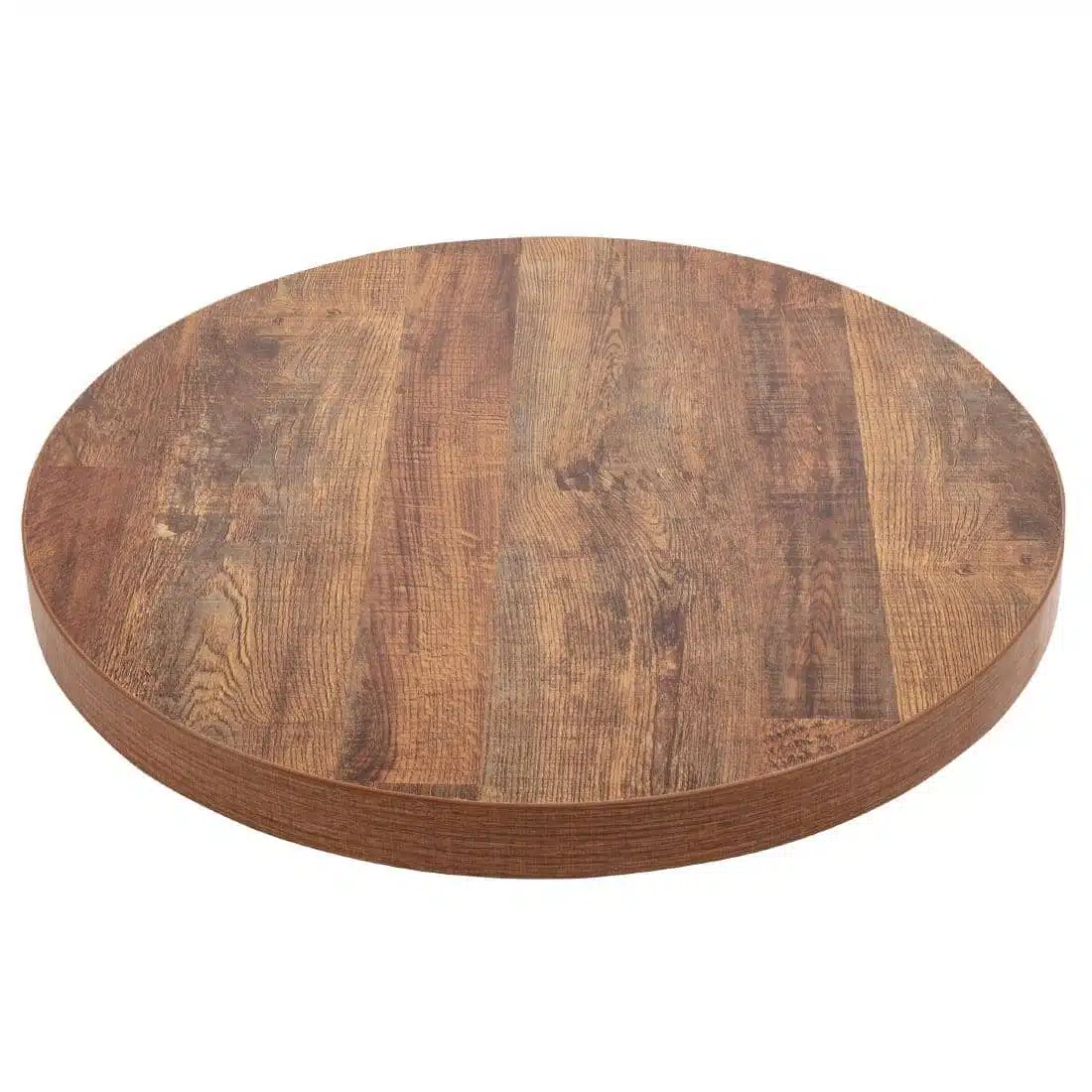 Bolero Pre-Drilled Round Table Top Urban Dark 600mm - Image 4