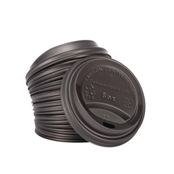 Fiesta Compostable Coffee Cup Lids 225ml / 8oz (Pack of 1000) - Image 3
