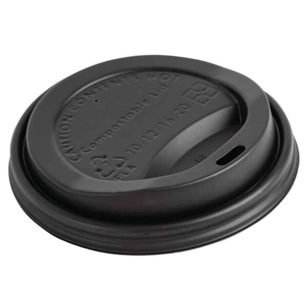 Fiesta Compostable Coffee Cup Lids 340ml / 12oz (Pack of 1000) - Image 2