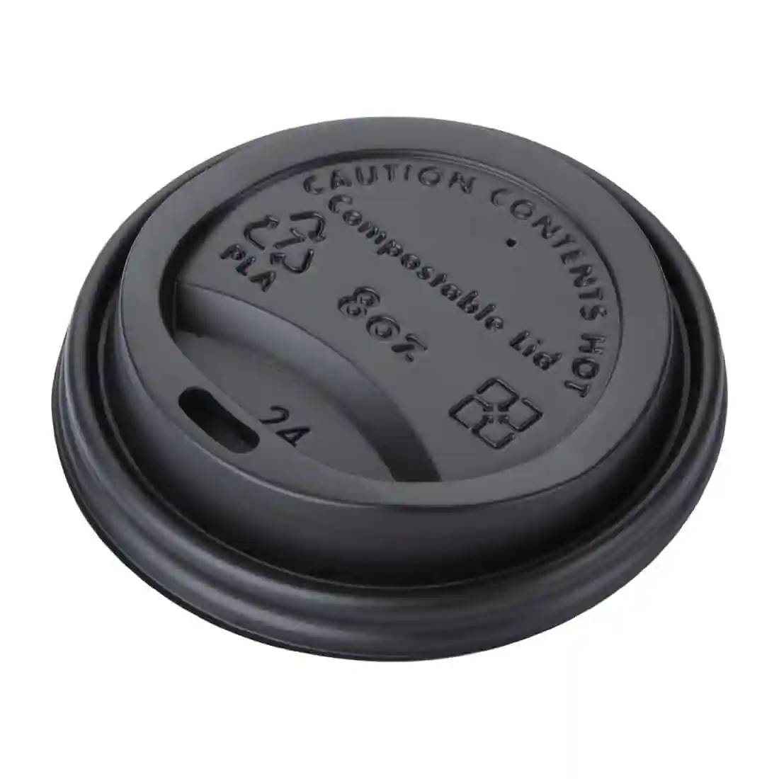 Fiesta Compostable Coffee Cup Lids 225ml / 8oz (Pack of 50) - Image 9