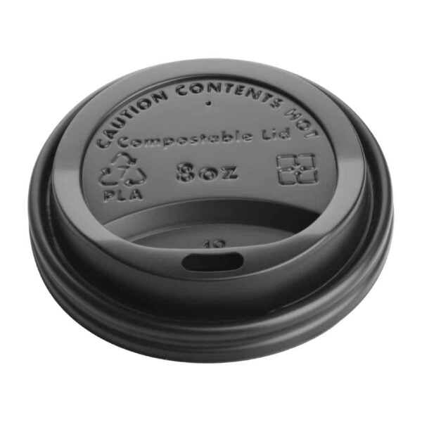 Fiesta Compostable Coffee Cup Lids 225ml / 8oz (Pack of 50) - Image 11