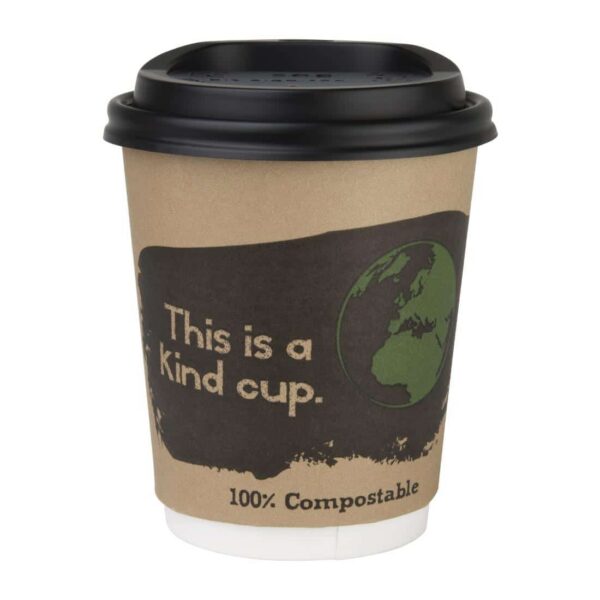 Fiesta Compostable Coffee Cup Lids 225ml / 8oz (Pack of 50) - Image 12