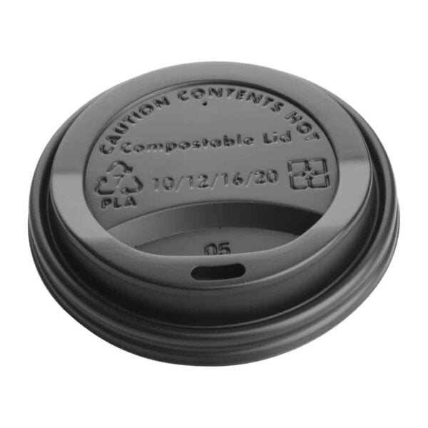 Fiesta Compostable Coffee Cup Lids 340ml / 12oz (Pack of 50) - Image 9