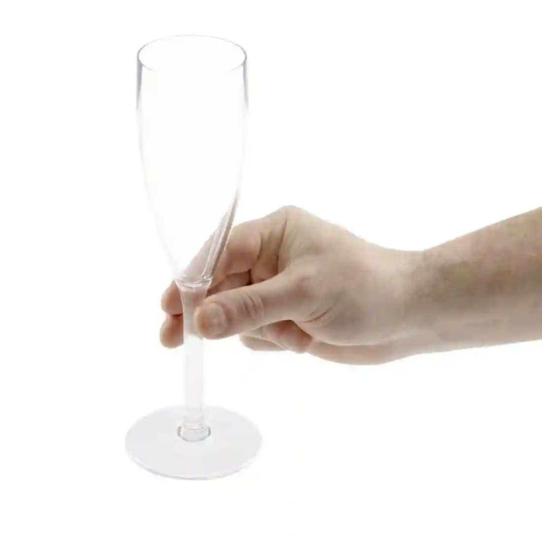 Olympia Kristallon Polycarbonate Champagne Flutes 210ml (Pack of 12) - Image 4