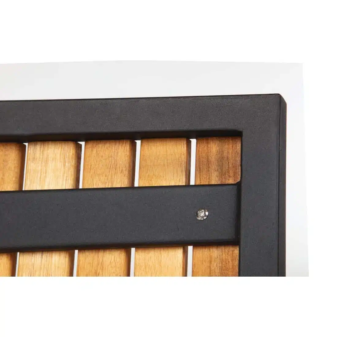 Bolero Steel & Acacia Armchair (Pack of 4) - Image 9