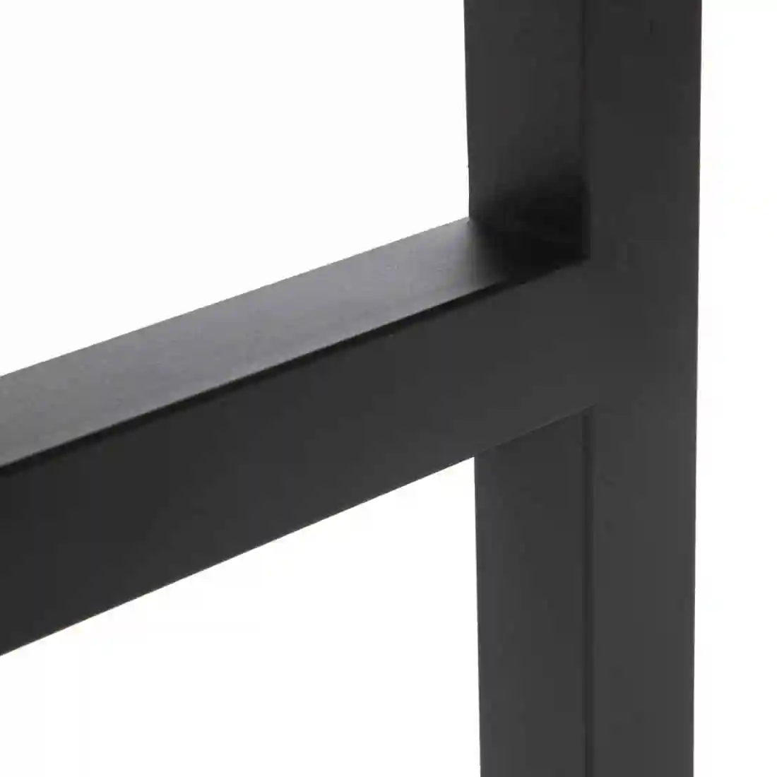Bolero Square Steel and Acacia Bar Table 600mm - Image 7