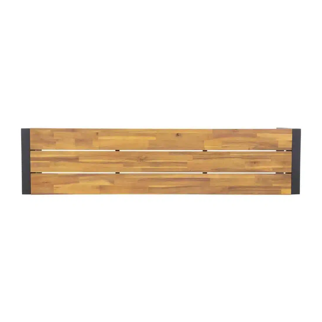 Bolero Acacia Wood and Steel Industrial Benches 1600mm (Pack of 2) - Image 5