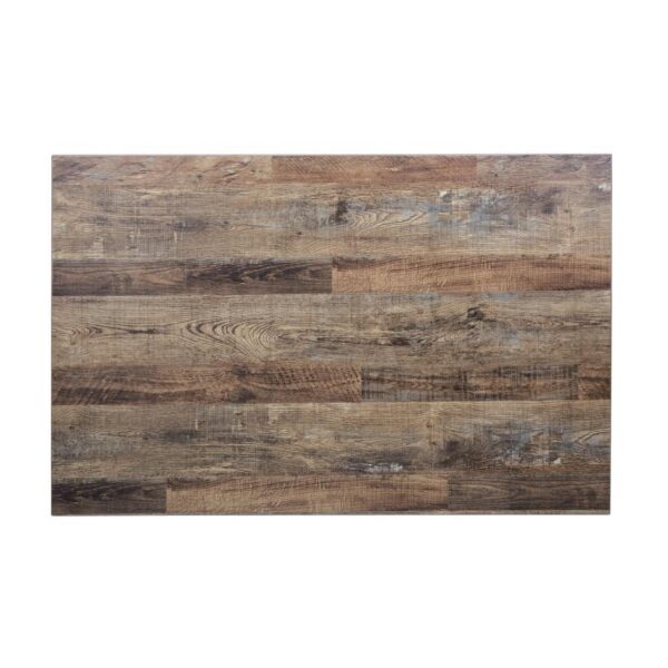 Bolero Pre-Drilled Rectangular Table Top Urban Dark 1100(W) x 700(D)mm - Image 2