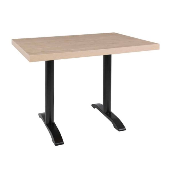 Bolero Pre-drilled Rectangular Table Top Antique Natural 1100(W) x 700(D)mm - Image 4