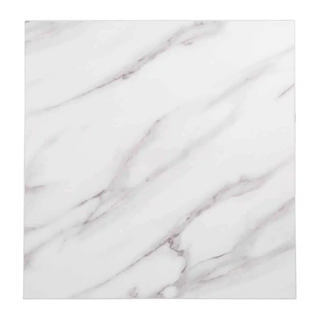 Bolero Pre-Drilled Square Table Top Marble Effect 600mm - Image 2