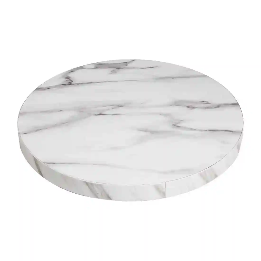 Bolero Pre-drilled Round Table Top Marble Effect 600mm - Image 2