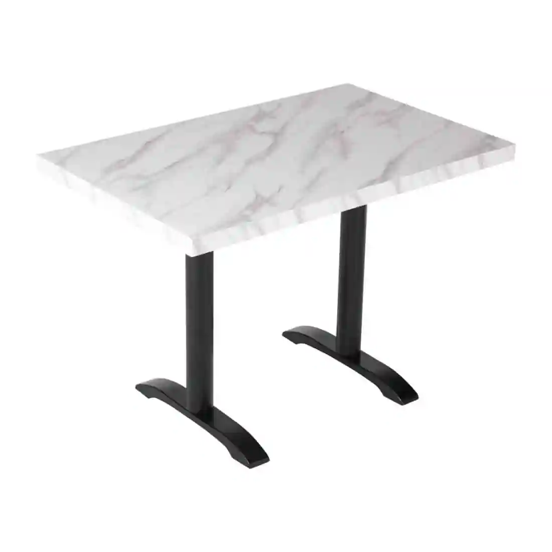 Bolero Pre-Drilled Rectangular Table Top Marble Effect 700mm - Image 6