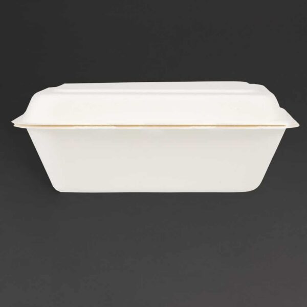 Fiesta Compostable Bagasse Hinged Food Containers 182mm - Image 8