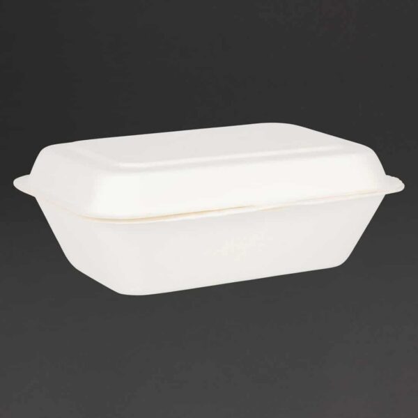 Fiesta Compostable Bagasse Hinged Food Containers 182mm - Image 9