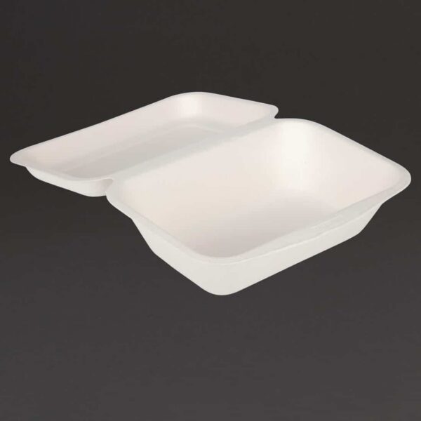 Fiesta Compostable Bagasse Hinged Food Containers 182mm - Image 10