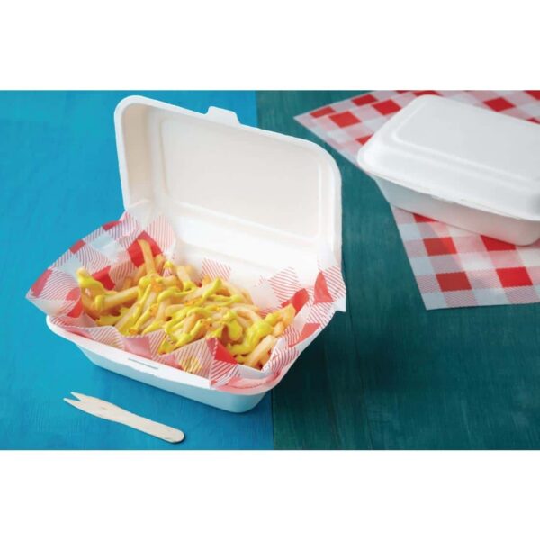 Fiesta Compostable Bagasse Hinged Food Containers 182mm - Image 13