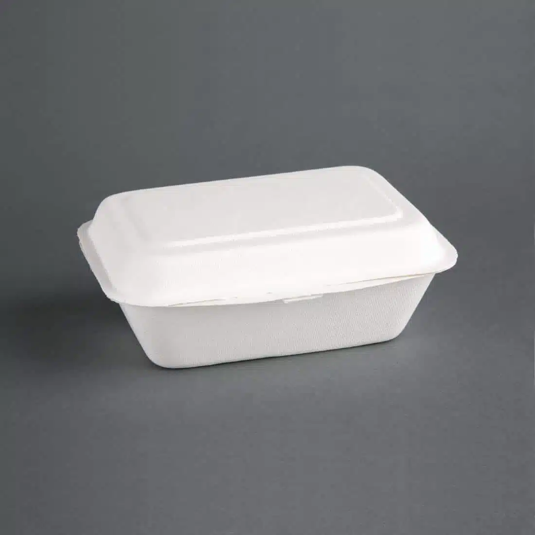Fiesta Compostable Bagasse Hinged Food Containers 182mm - Image 2