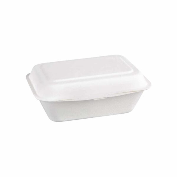 Fiesta Compostable Bagasse Hinged Food Containers 182mm - Image 4