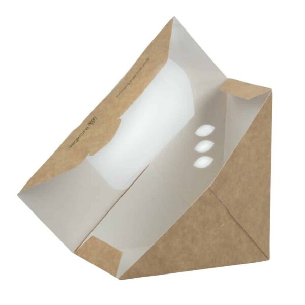 Vegware Compostable Kraft Sandwich Wedges 65mm (Pack of 500) - Image 5