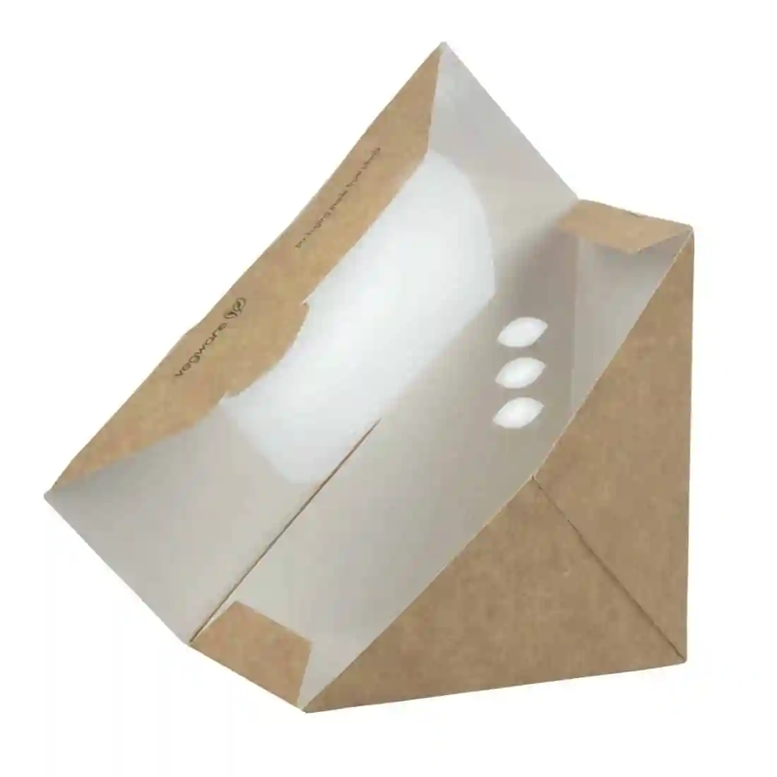 Vegware Compostable Kraft Sandwich Wedges 65mm (Pack of 500) - Image 4