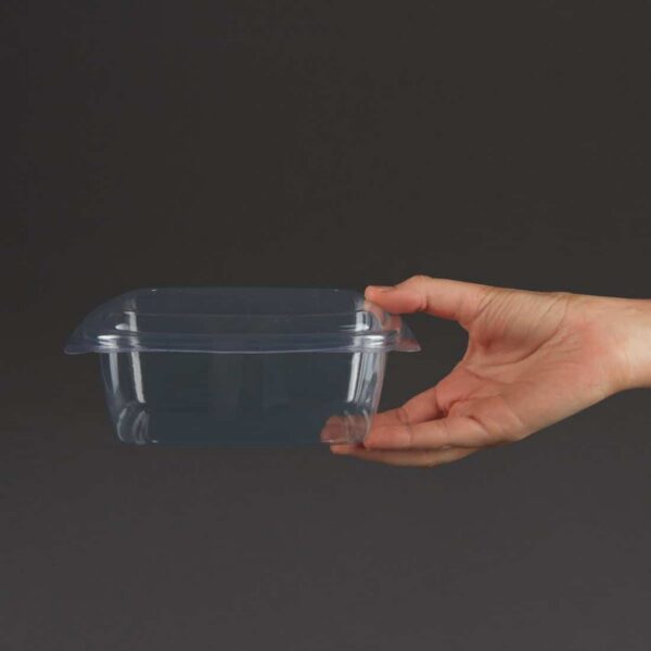 Vegware Compostable PLA Hinged-Lid Deli Containers 680ml / 24oz (Pack of 200) - Image 5