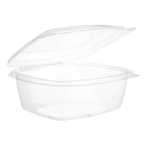 Vegware Compostable PLA Hinged-Lid Deli Containers 680ml / 24oz (Pack of 200) - Image 6