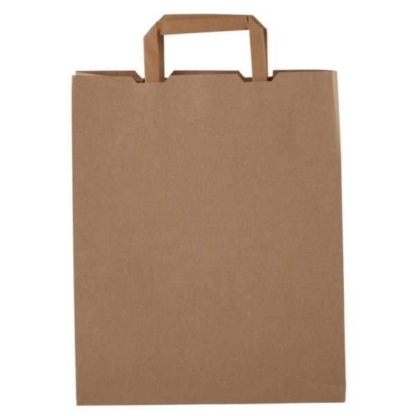 Vegware Compostable Recycled Paper Carrier Bags Large (Pack of 250) - Image 4