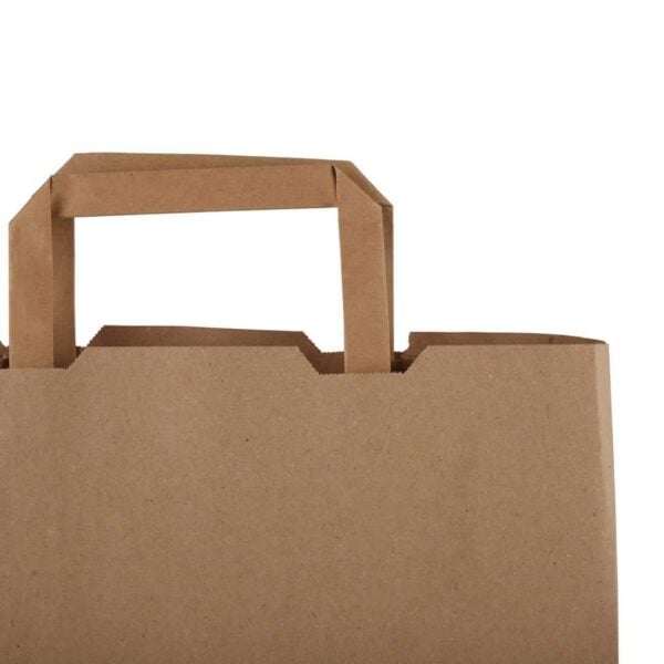 Vegware Compostable Recycled Paper Carrier Bags Large (Pack of 250) - Image 5
