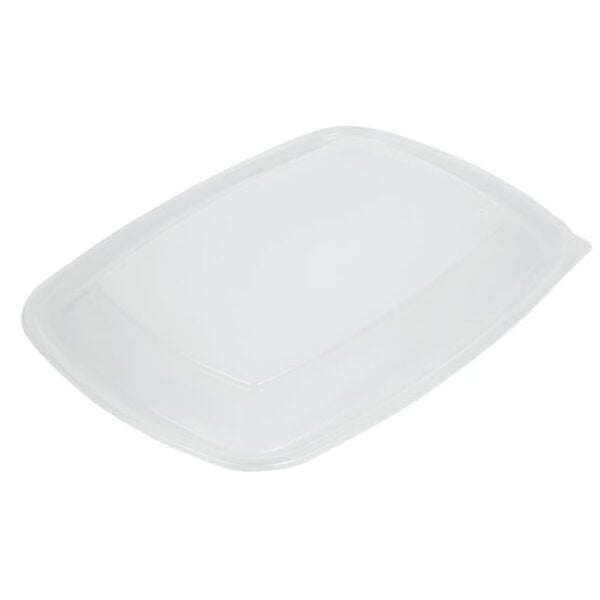 Fastpac Large Rectangular Food Container Lids 1350ml / 48oz (Pack of 150) - Image 1