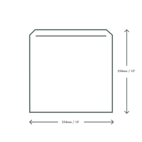Vegware Compostable Paper Sandwich Bags Kraft - 7x7" (Pack of 1000) - Image 3