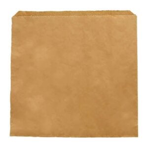 Vegware Compostable Paper Sandwich Bags Kraft - 10x10" (Pack of 1000)