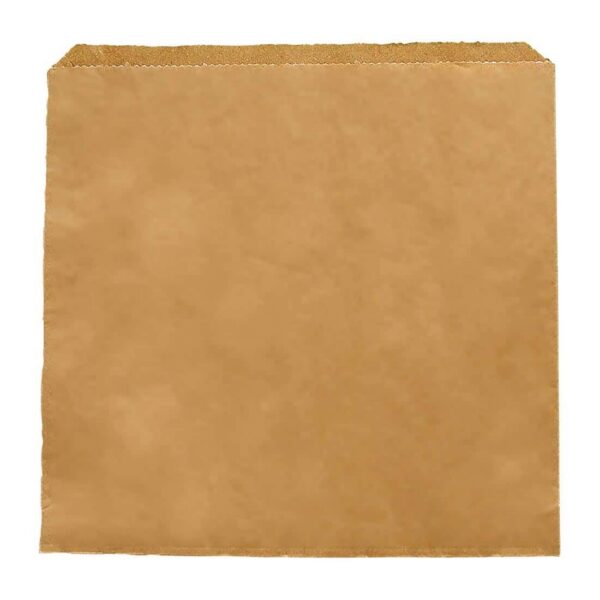 Vegware Compostable Paper Sandwich Bags Kraft - 10x10" (Pack of 1000) - Image 2
