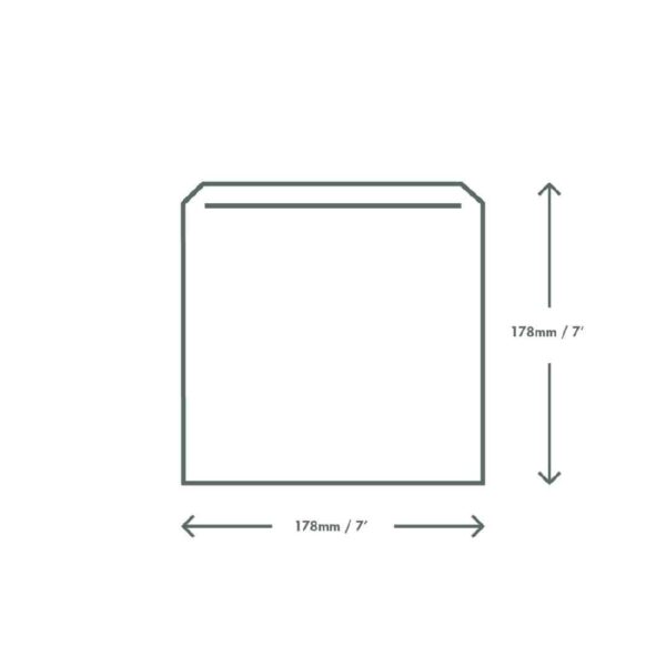 Vegware Compostable Paper Sandwich Bags Kraft - 10x10" (Pack of 1000) - Image 4