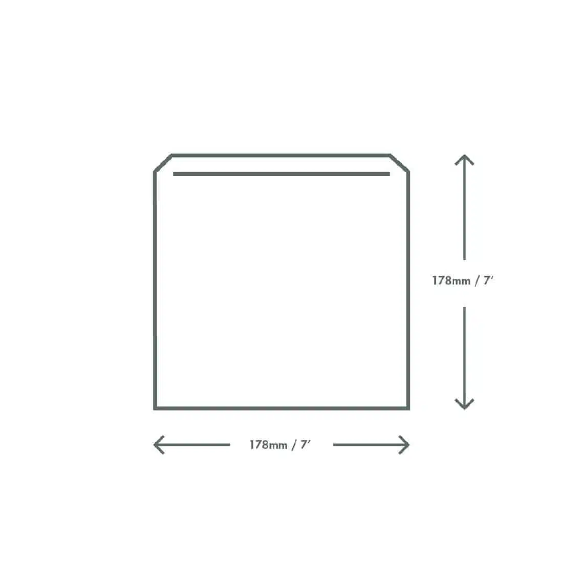 Vegware Compostable Paper Sandwich Bags Kraft - 10x10" (Pack of 1000) - Image 3