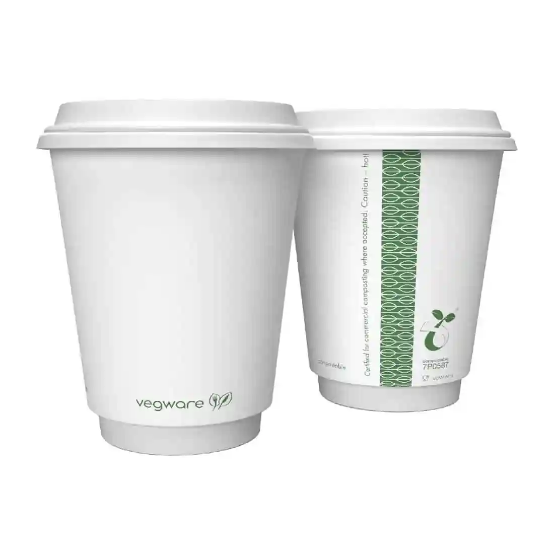 Vegware Hot Cup White Double Wall 8oz 79-Series (Pack of 500) - Image 2