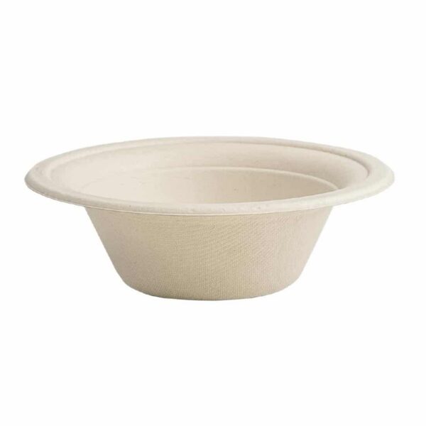 Vegware Compostable Nourish Moulded Fibre Bowl Natural 12oz/340ml (Pack of 500) - Image 2