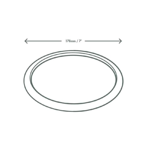 Vegware Compostable Nourish Moulded Fibre Plate Natural 7"/178mm (Pack of 500) - Image 4