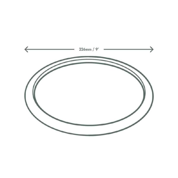 Vegware Compostable Nourish Moulded Fibre Plate Natural 9"/226mm (Pack of 500) - Image 4